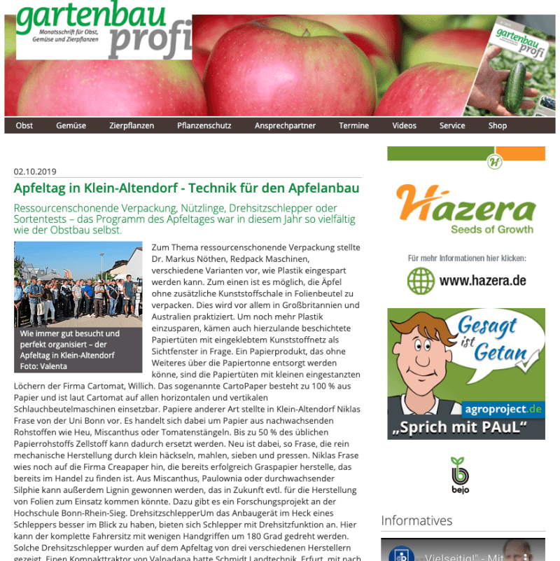 Screenshot gardenbau profi