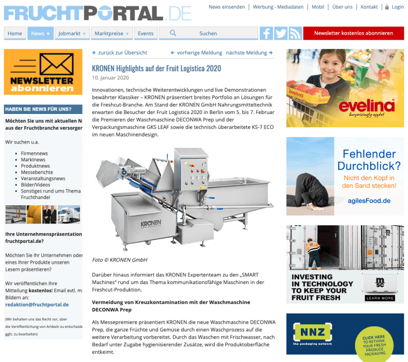 Screenshot Fruchtportal