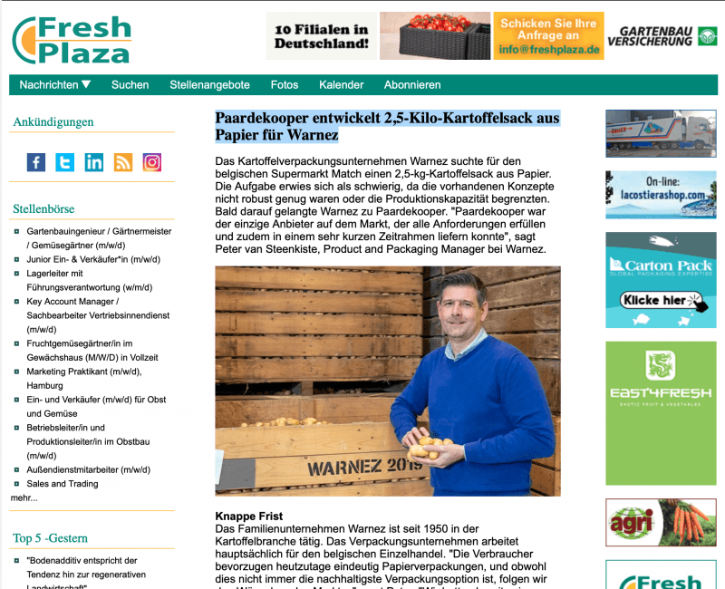 Screenshot Freshplaza