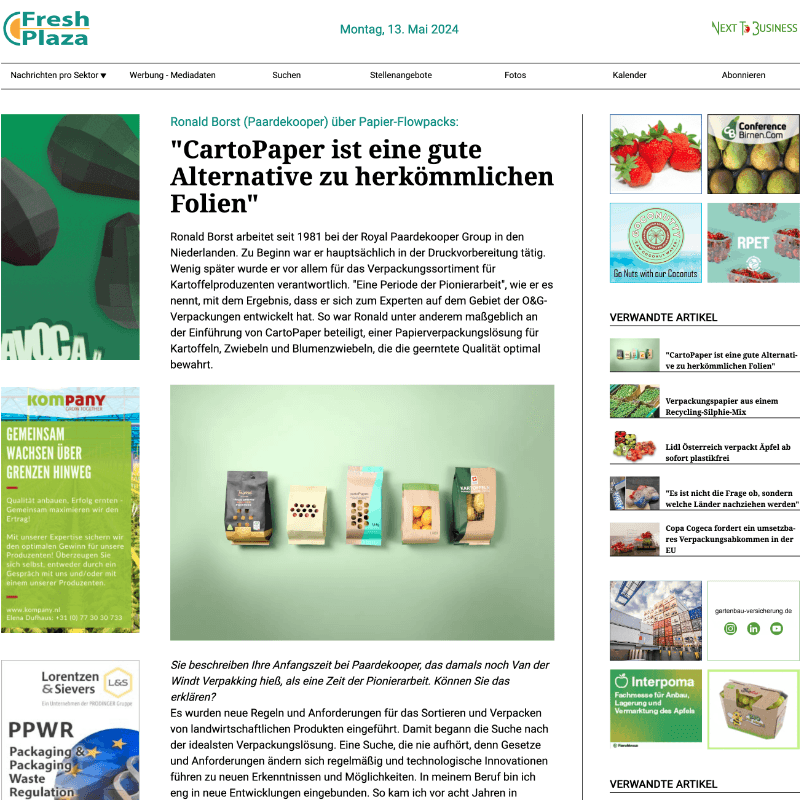 Screenshot Freshplaza
